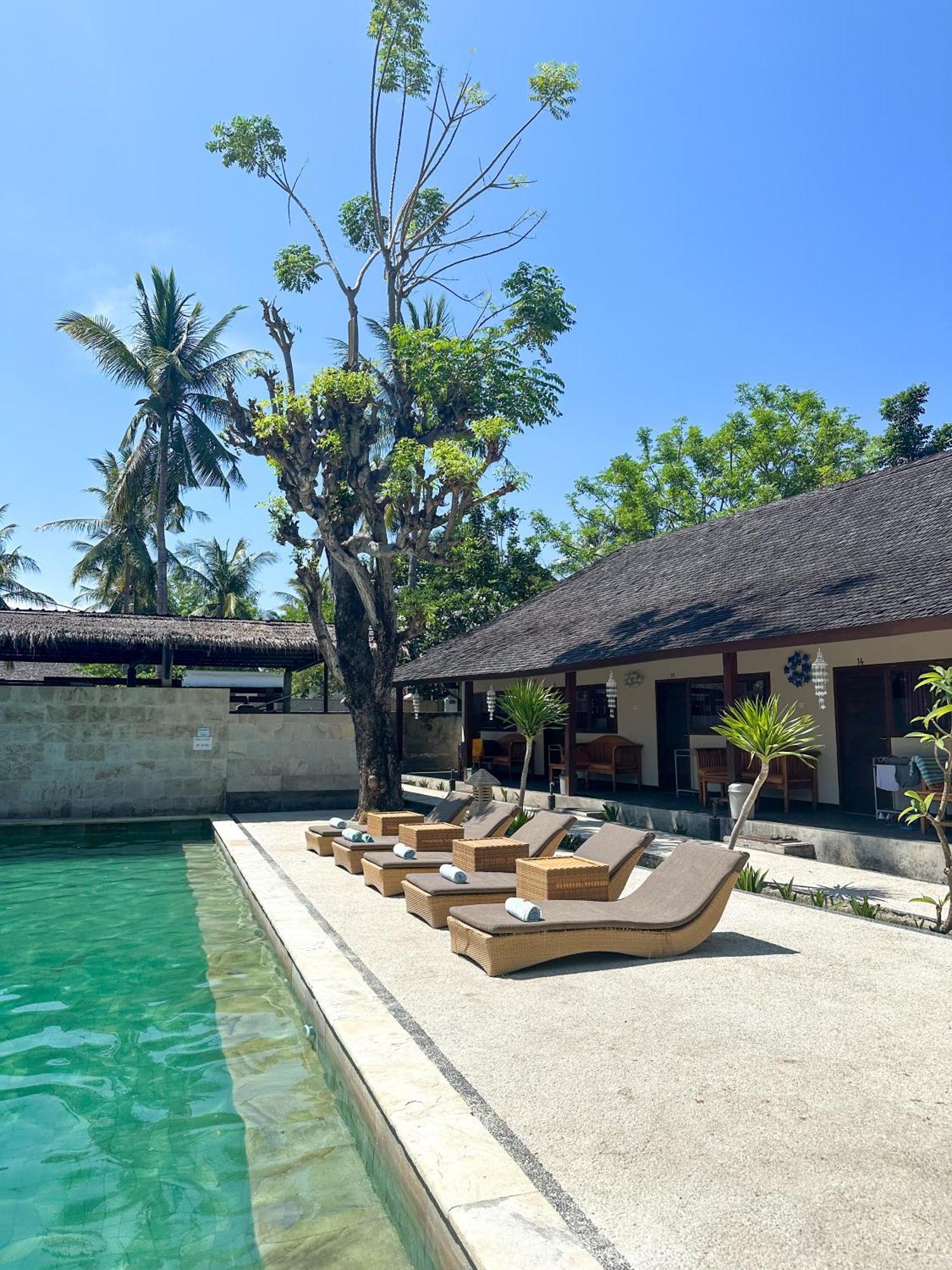 Trawangan Oasis Hotel Quần đảo Gili Ngoại thất bức ảnh